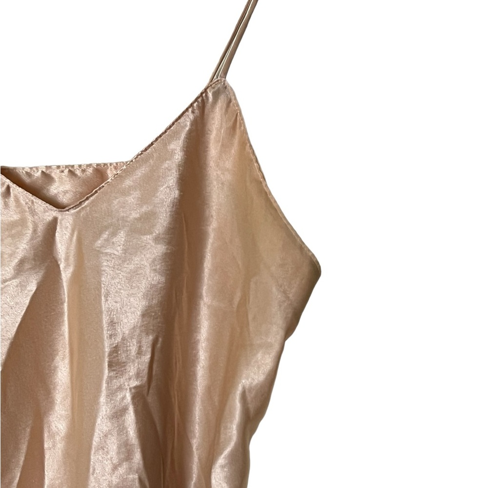Sabrina | Vintage silky satin spaghetti strap tank top size large - Picture 4 of 10